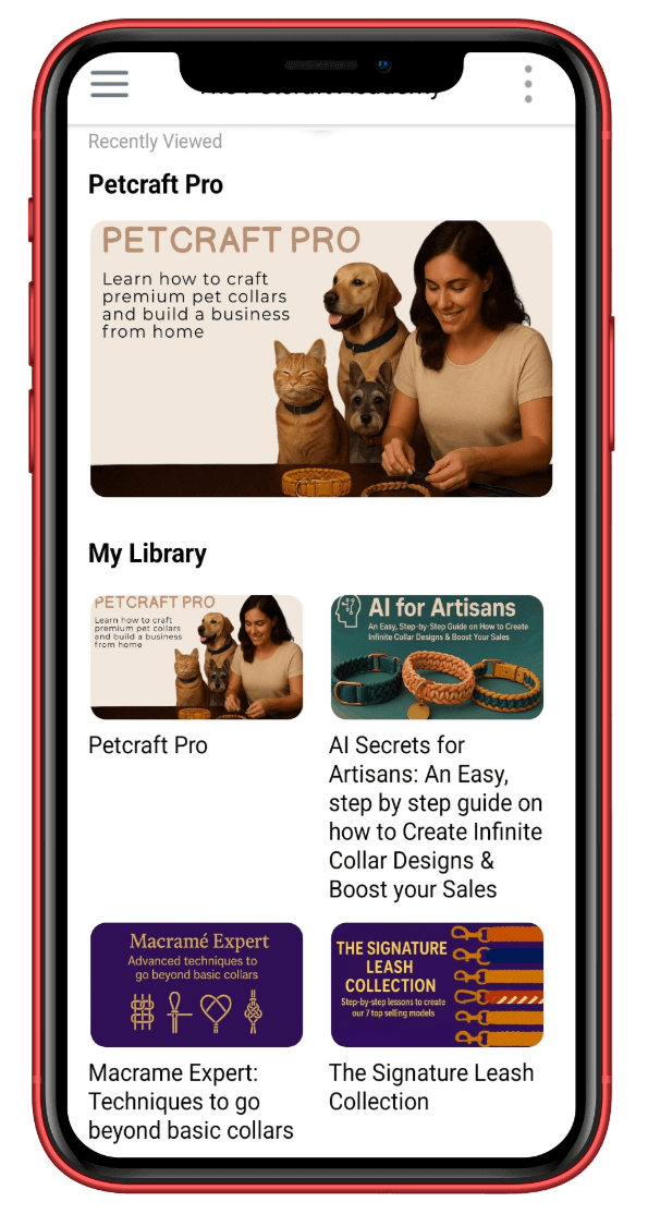 Petcraft Pro App Mockup